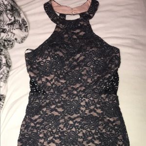 Short bling prom dress